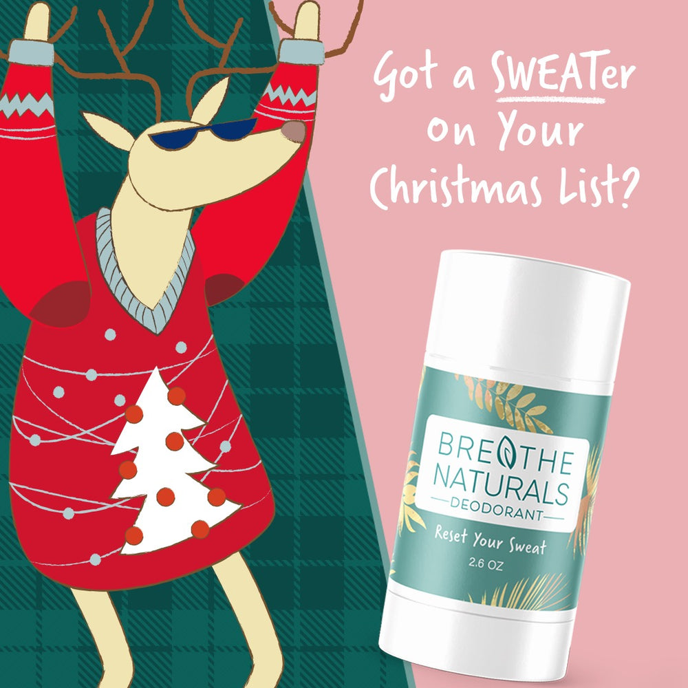 Breathe Naturals Deodorant is great for stockings🎄and underarms 🥥⁣