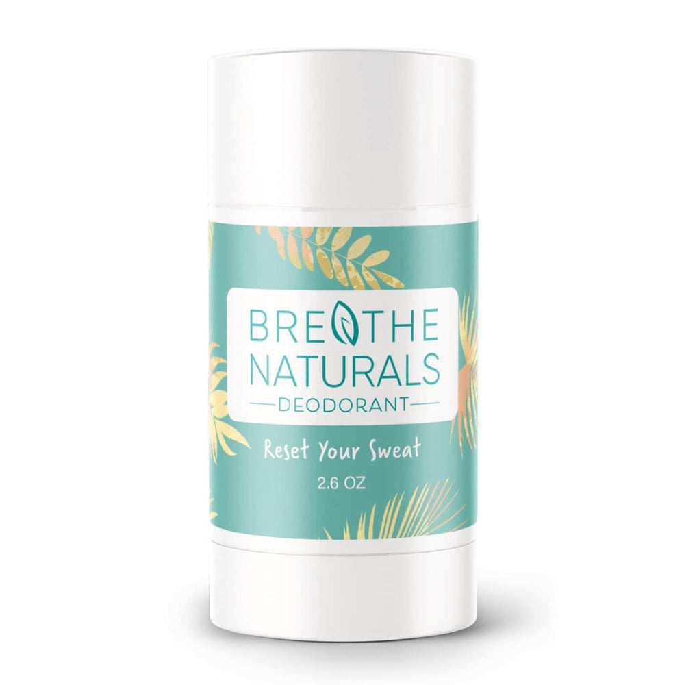 Breathe Naturals Bergamot Lime Deodorant for sensitive skin and all day Freshness, aluminum free, vegan, all natural