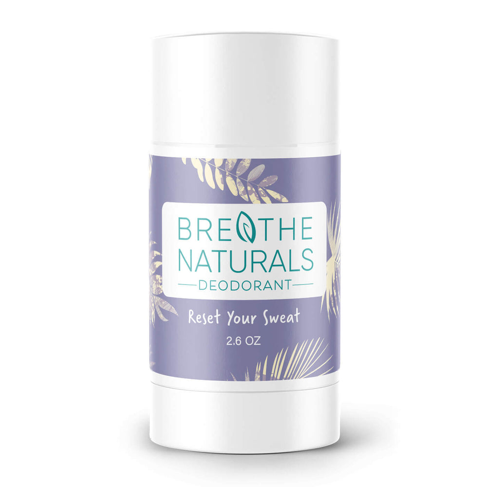 Breathe Naturals Lavender Vanilla Deodorant for sensitive skin and all day Freshness, aluminum free, vegan, all natural